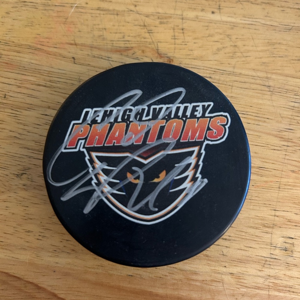 Lehigh Valley Phantoms Autographed Hockey Puck